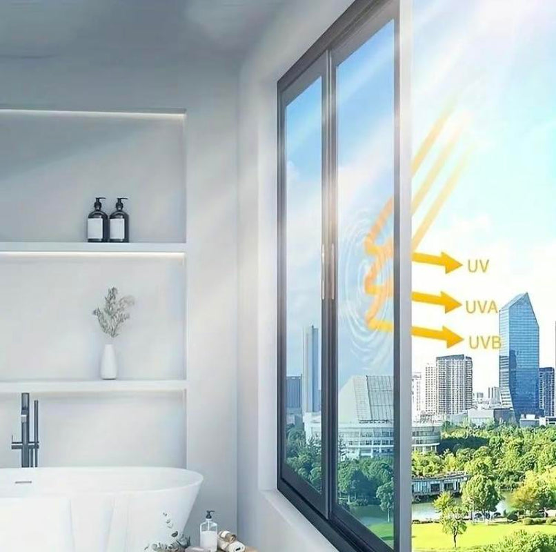 Window Privacy Film One Way, Reflective Mirror for Daytime Home Office Use, UV Sun Blocking, Heat Control17.5 X 78.74 Inches