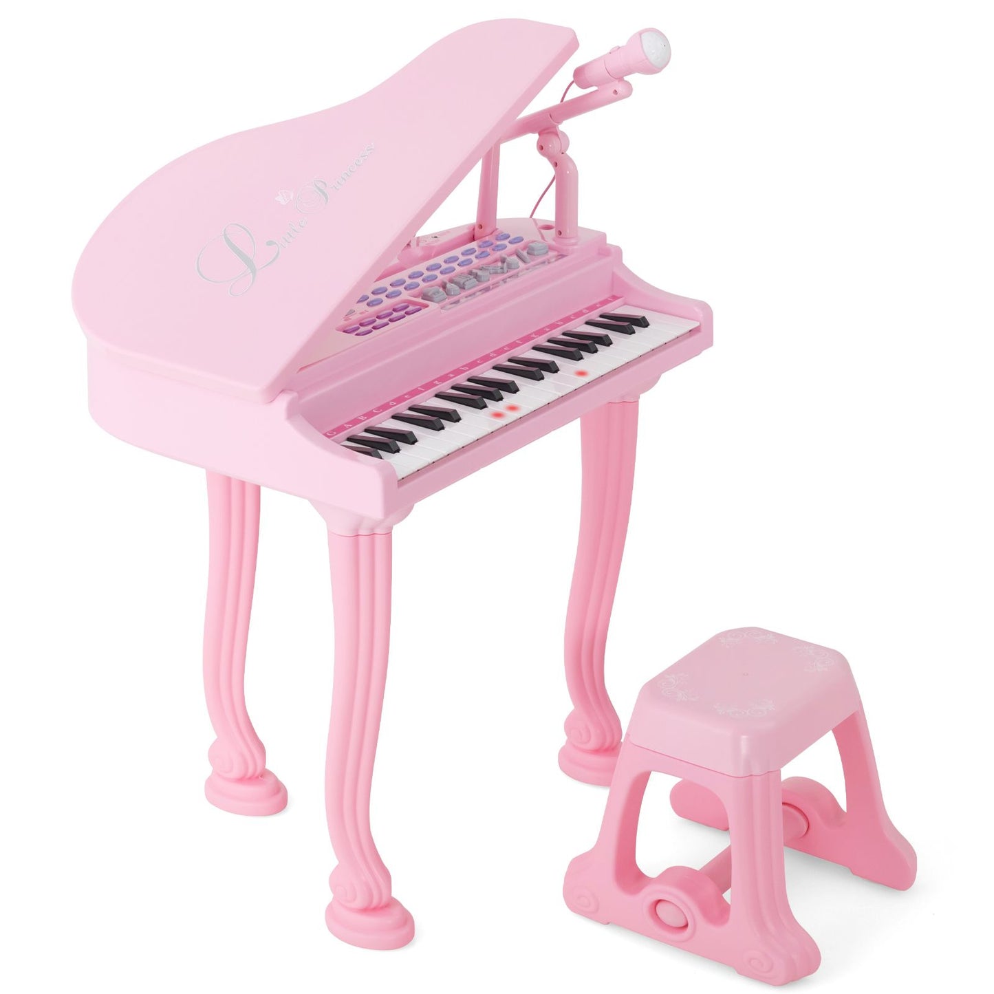 37-Key Kids Piano Keyboards with Microphone and Teaching Mode