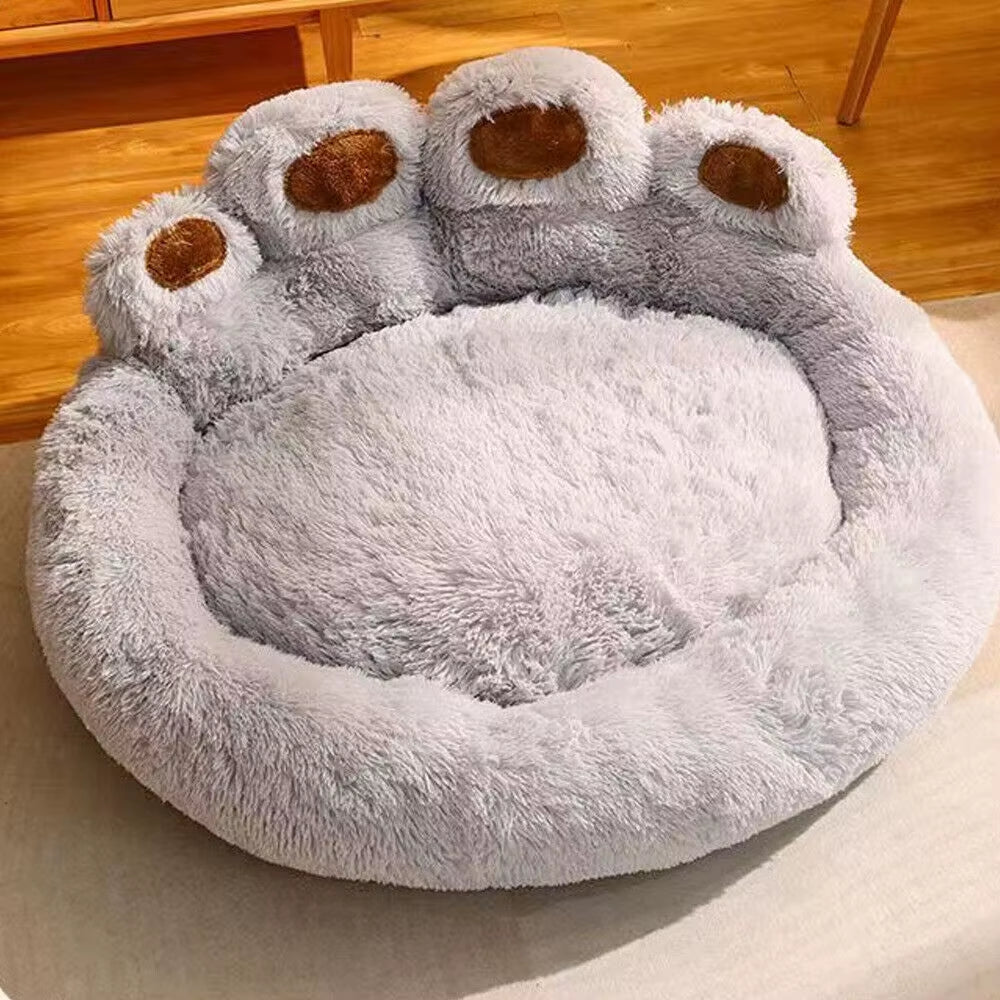 60/90Cm Large Fluffy Cat & Dog Bed, Super Soft Cat House Plush Cat Nest Winter Warm Dog Pet Bed