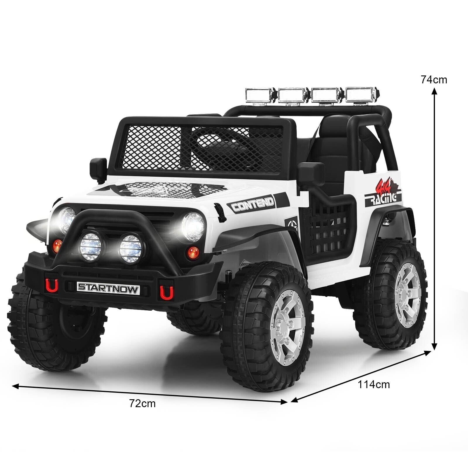 2-Seat Kids Ride on Truck with Parent Remote Control