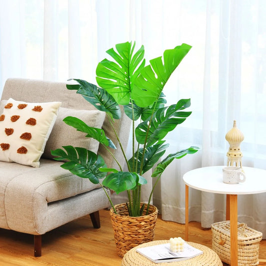1.2/1.5 Meter Artificial Monstera Plants for Indoor Decoration