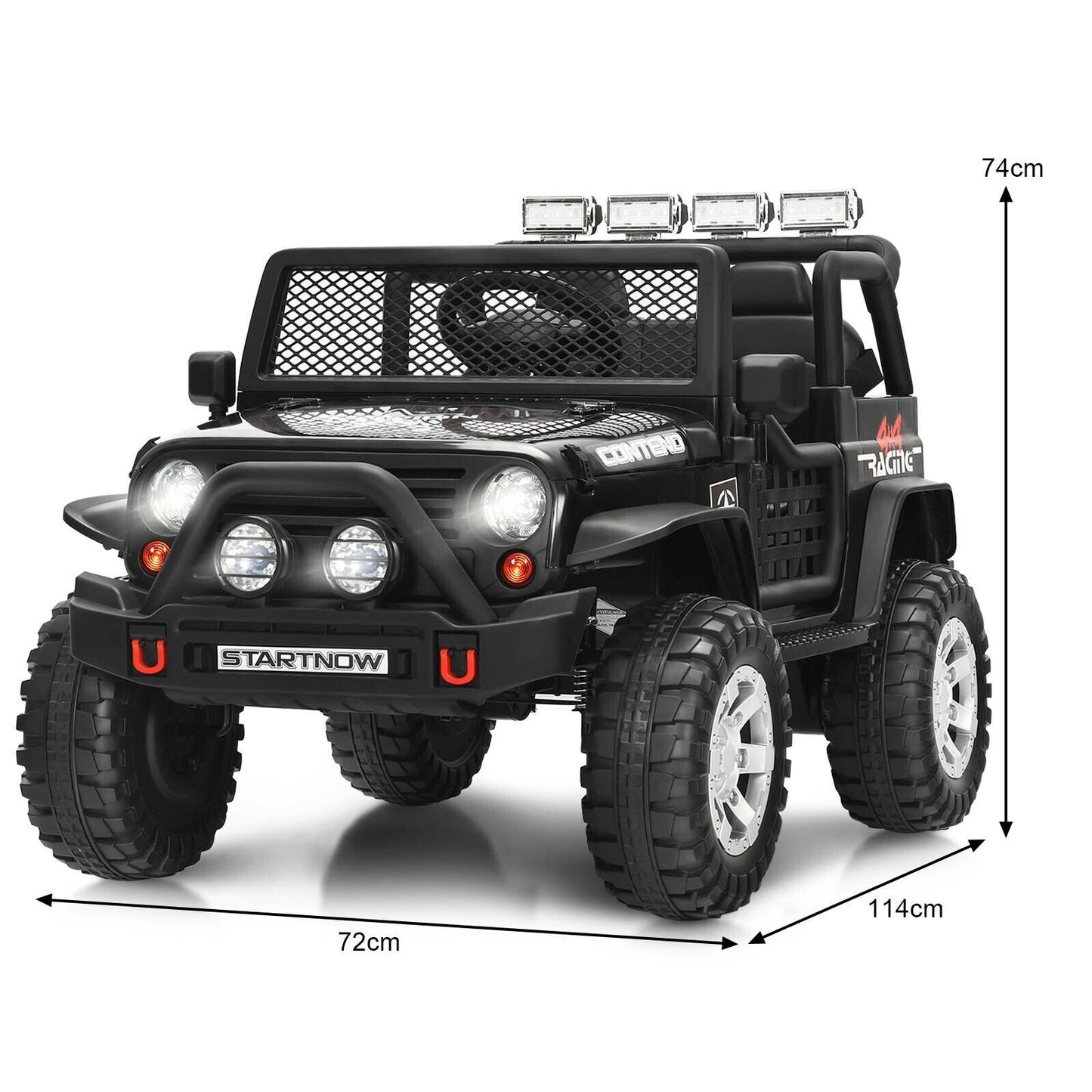 2-Seat Kids Ride on Truck with Parent Remote Control