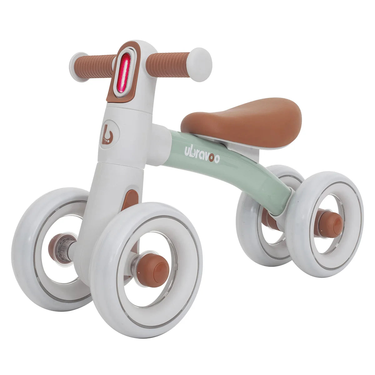 Sliding Balance Bike - 3-Mode Headlight & 4 Transparent Silence Wheels, Ideal Ride-On Toy for Birthday and Early Learning