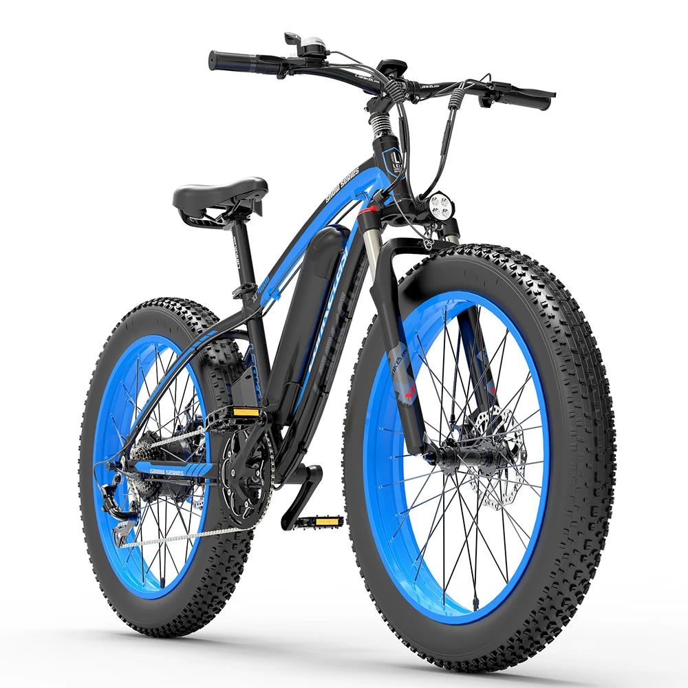 XF4000 16Ah 48V 1000W Electric Bicycle 26*4.0 Inches Fat Tires 110Km Mileage Range Max Load 200Kg
