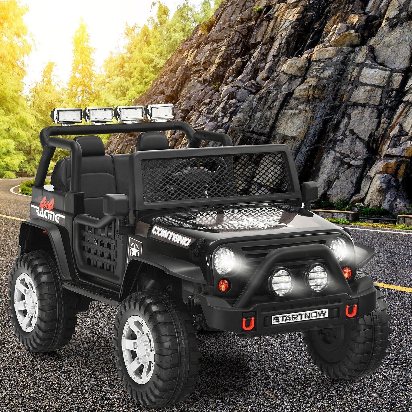 2-Seat Kids Ride on Truck with Parent Remote Control