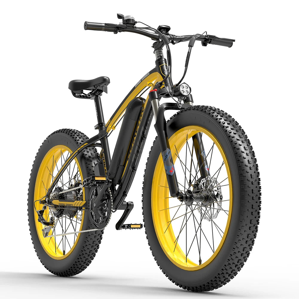 XF4000 16Ah 48V 1000W Electric Bicycle 26*4.0 Inches Fat Tires 110Km Mileage Range Max Load 200Kg