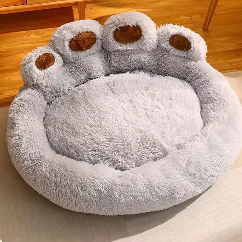 60/90Cm Large Fluffy Cat & Dog Bed, Super Soft Cat House Plush Cat Nest Winter Warm Dog Pet Bed