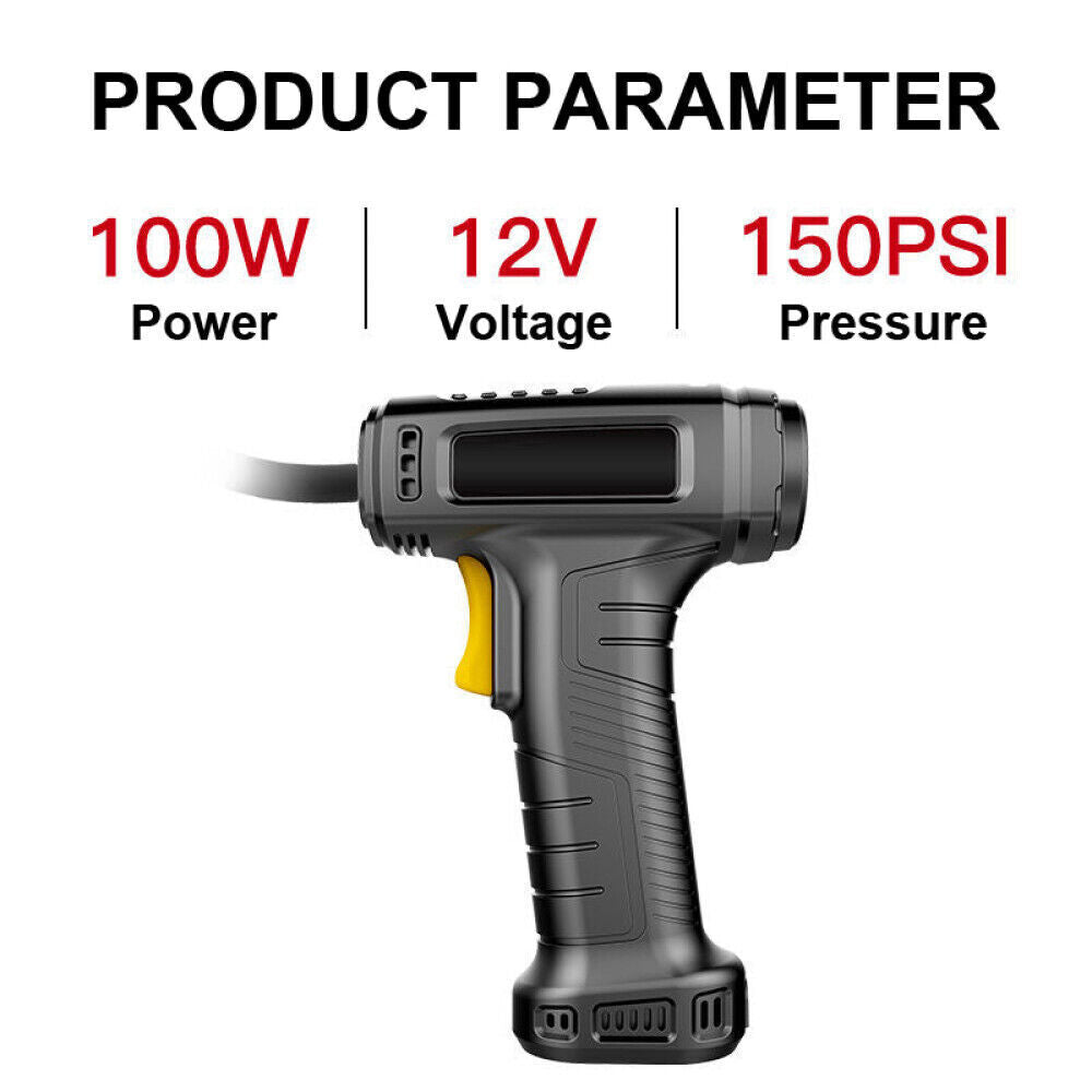 Cordless Digital USB Rechargeable Car Tyre Inflator Air Compressor Pump UK