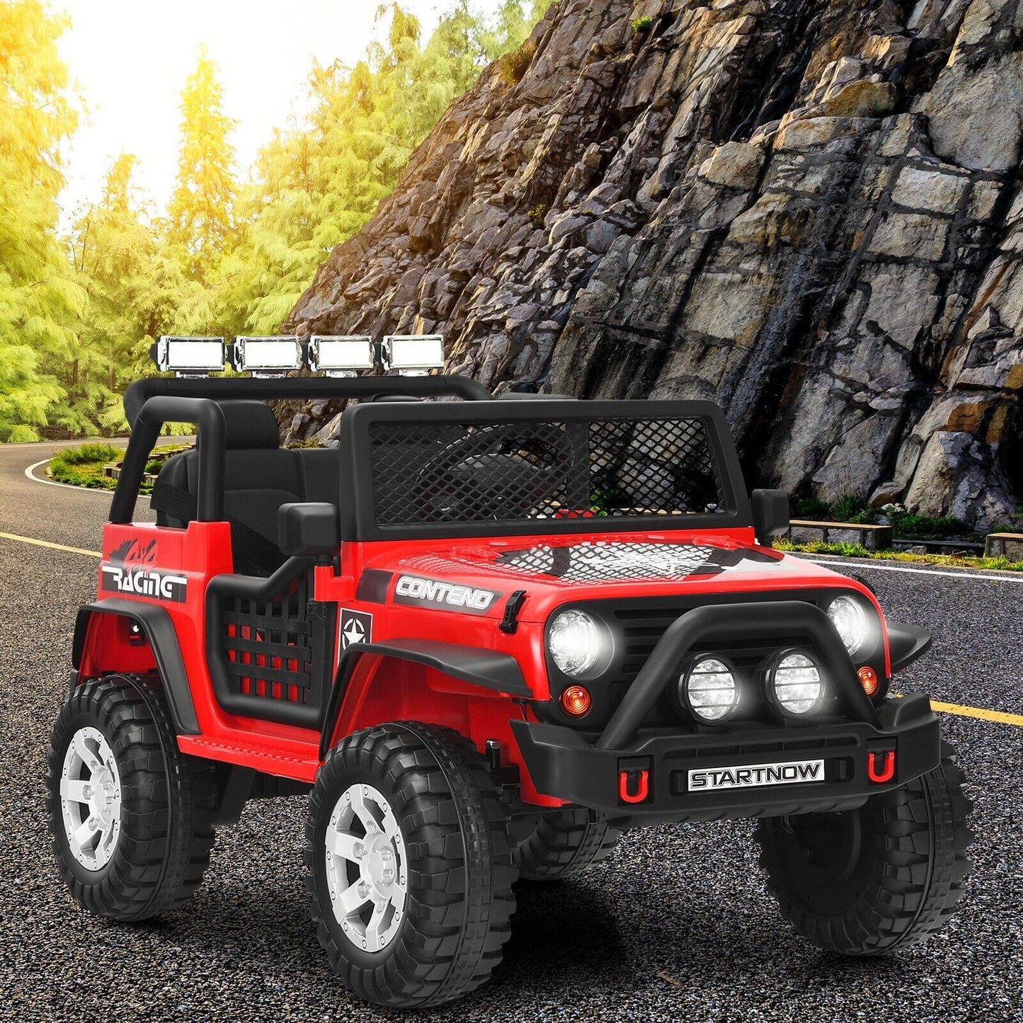 2-Seat Kids Ride on Truck with Parent Remote Control