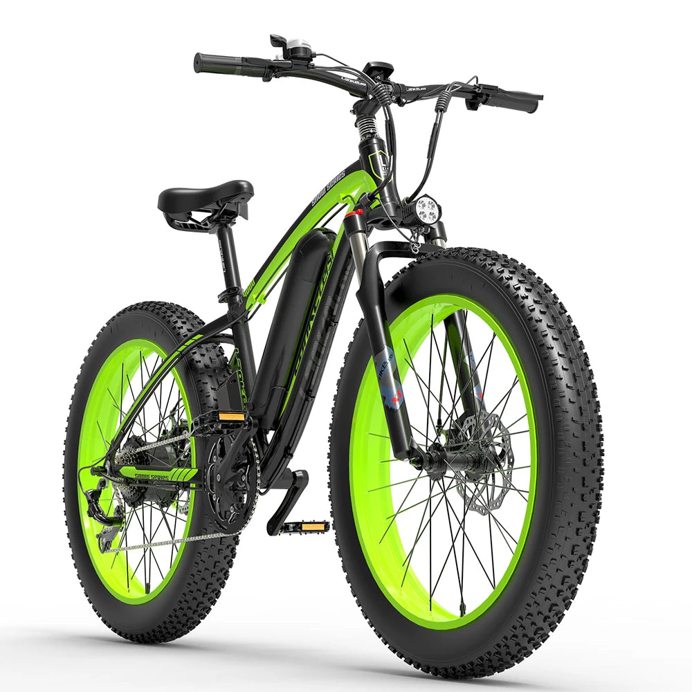 XF4000 16Ah 48V 1000W Electric Bicycle 26*4.0 Inches Fat Tires 110Km Mileage Range Max Load 200Kg