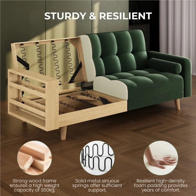 2 Seater Clic Clac Sofa Bed