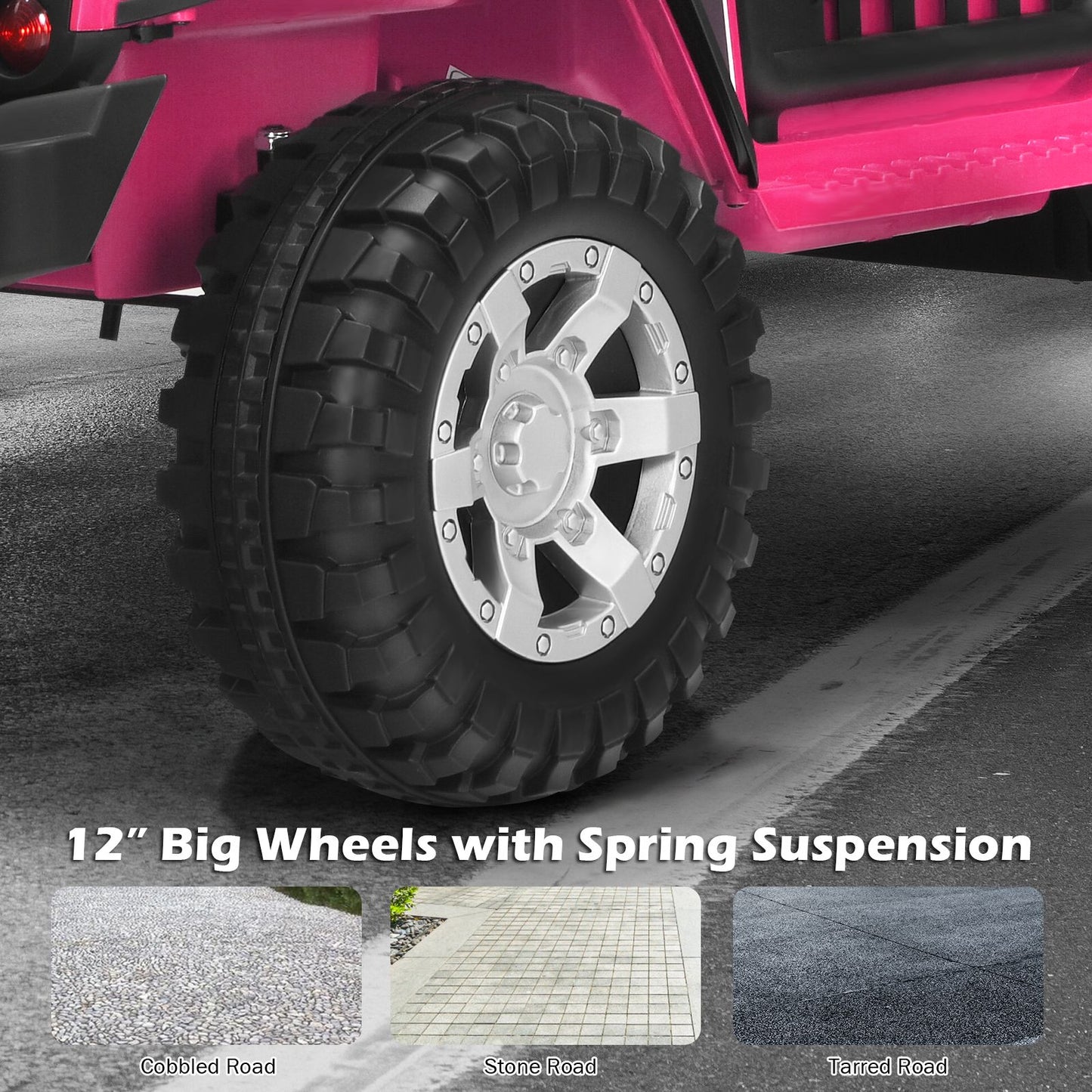 2-Seat Kids Ride on Truck with Parent Remote Control