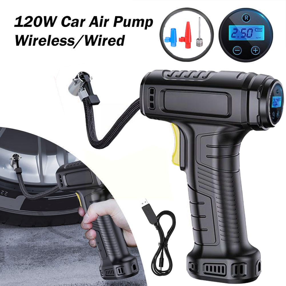 Cordless Digital USB Rechargeable Car Tyre Inflator Air Compressor Pump UK