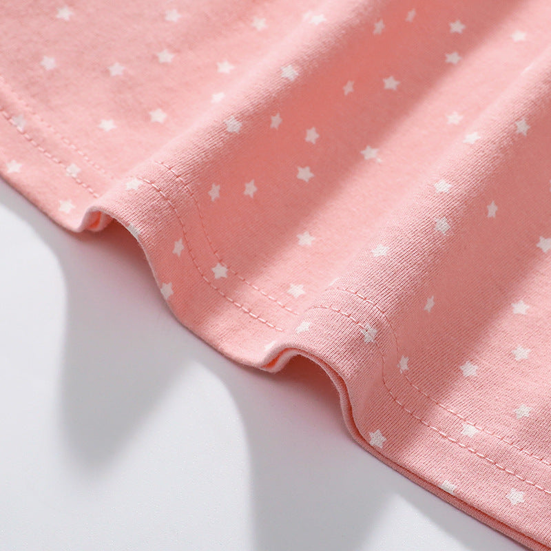 Summer Arrival Animals Cartoon Pattern Short Sleeves Dress for Stylish Girls-3