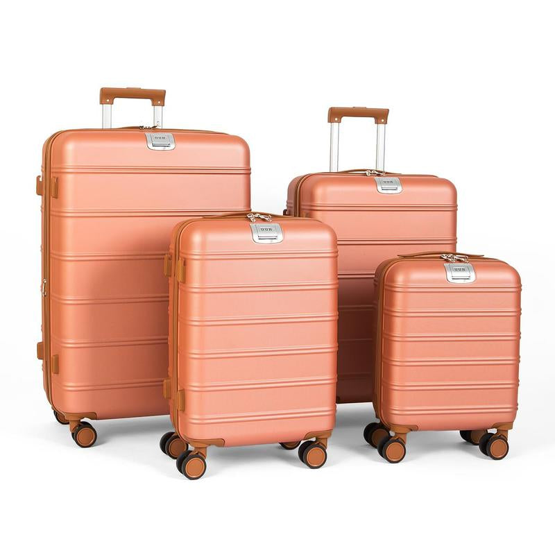 4 Pcs Luggage Set, Spinner Wheels,Tsa-Approved Lock,High Quality,Different Sizes and Types