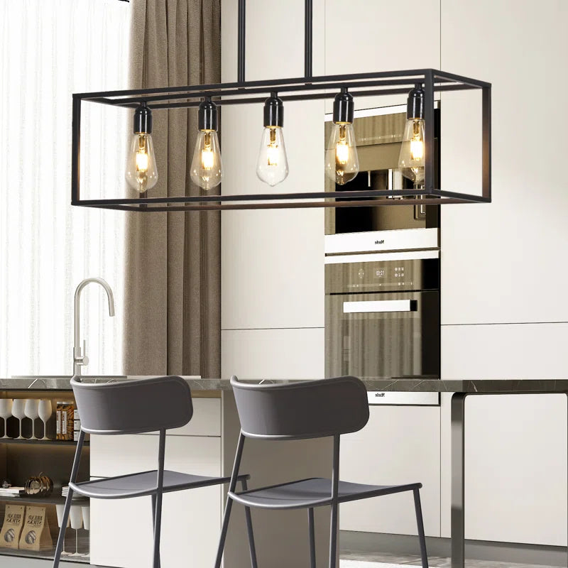 Primeau 5 - Light Black Kitchen Island Pendant