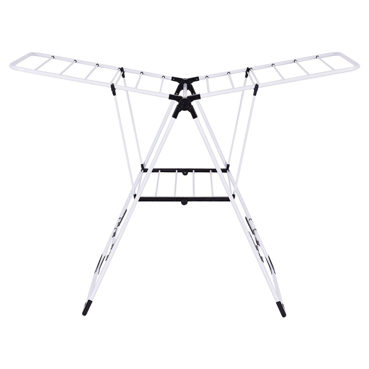 Adjustable Winged Clothes Airer Horses Indoor Laundry Rack Folding Washing Dryer