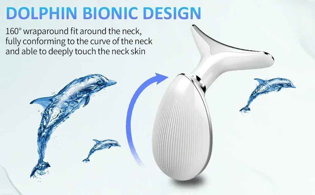 7 Colours Neck Face Lifting Massager Skin Tighten Device LED anti Wrinkle Beauty