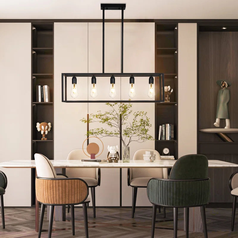 Primeau 5 - Light Black Kitchen Island Pendant