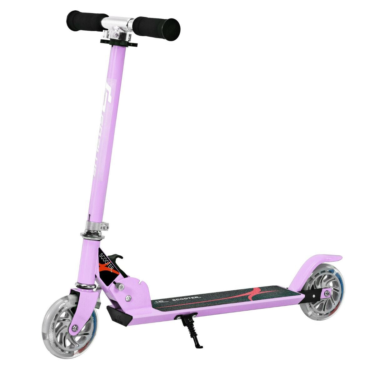 Kids Aluminum Folding Stunt Scooter with LED Wheels